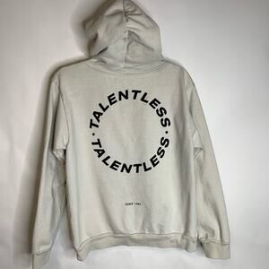 NWOT Talentless Beige Hoodie Sweatshirt Sz Medium